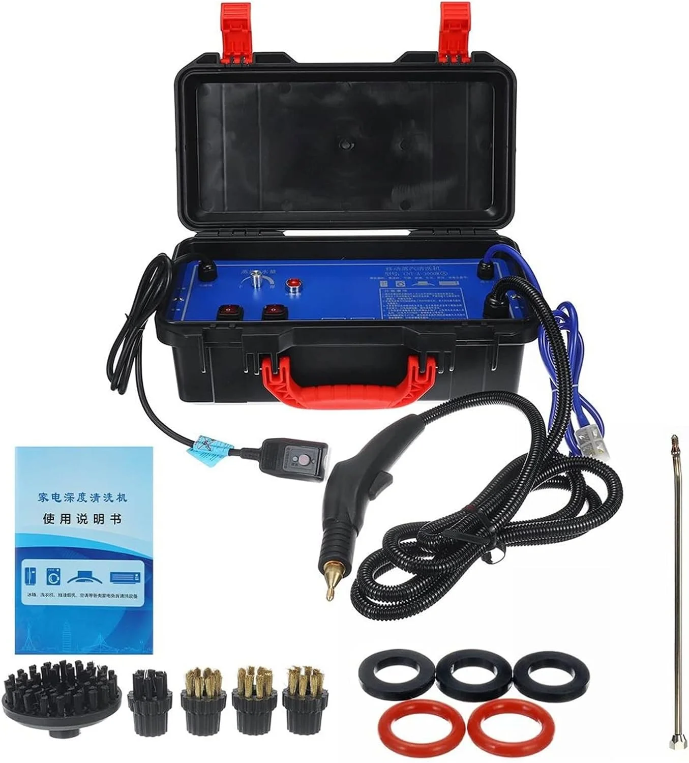 دستگاه بخارشوی فشار قوی GZDodek 3000W با قابلیت اسپری آب، دستگاه تمیز کننده بخار قابل حمل خانگی با دمای بالا، مناسب برای تمیز کردن آشپزخانه و مبلمان دستگاه بخارشوی فشار قوی GZDodek 3000W با قابلیت اسپری آب، دستگاه تمیز کننده بخار قابل حمل خانگی با دمای بالا، مناسب برای تمیز کردن آشپزخانه و مبلمان