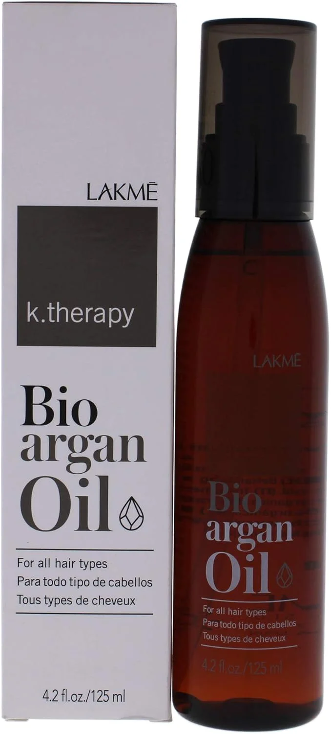 روغن آرگان لاکمه K-Therapy Bio-Argan Oil برای مو - درمان مغذی و آبرسان با روغن آرگان طبیعی، صاف کننده وز، افزایش درخشندگی - 125 میلی لیتر
