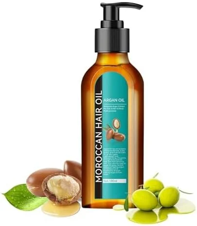 روغن آرگان مراکشی کوووز، روغن آرگان مراکشی مو، تغذیه طولانی مدت، عصاره های گیاهی سه لایه برای موهای خشک و آسیب دیده (100 میلی لیتر، 3.52 FL OZ)