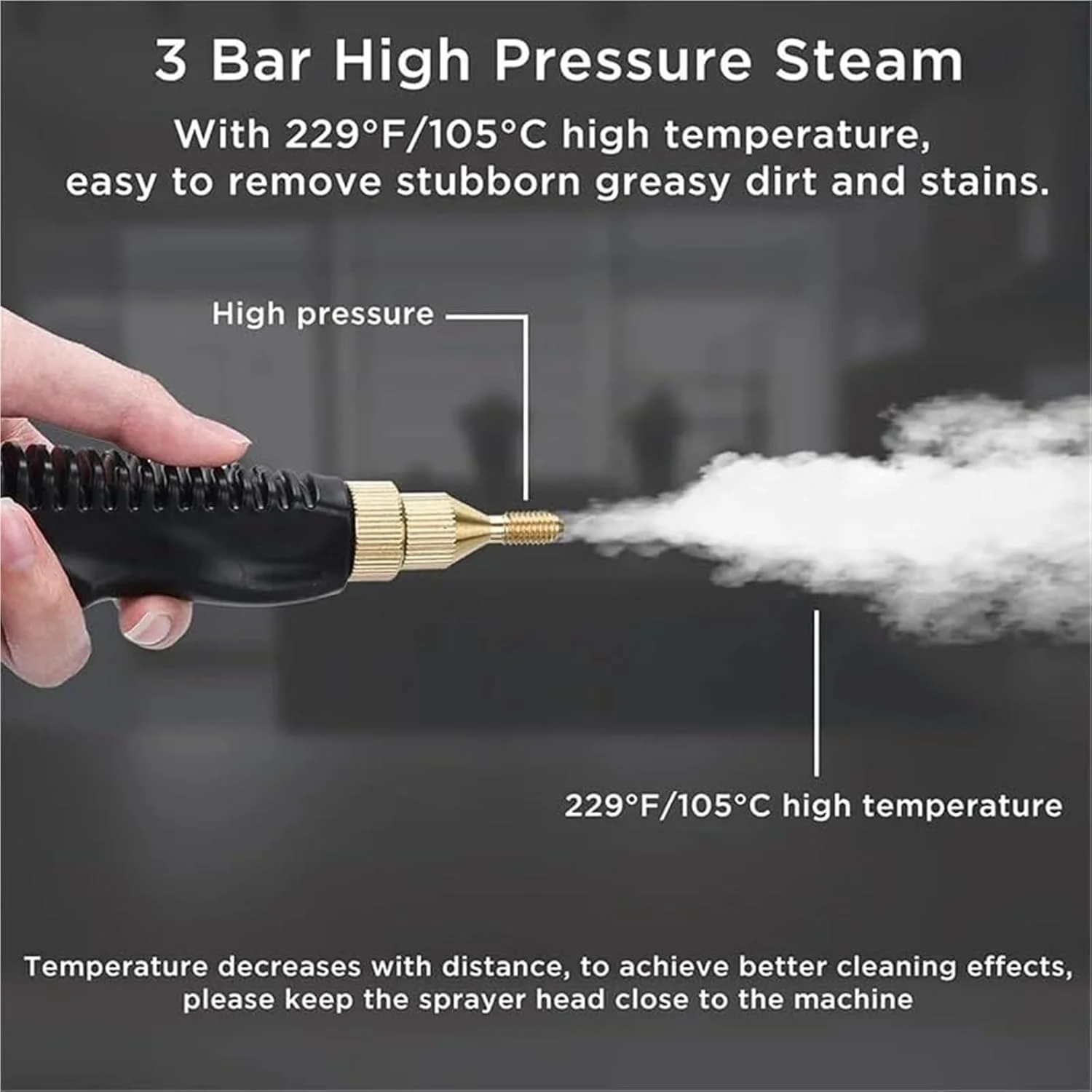 دستگاه بخار شوی دستی، دستگاه تمیز کننده بخار با دما و فشار بالا 2500 وات، بخارشوی قابل حمل خودرو با برس برای خانه، خودرو، آشپزخانه دستگاه بخار شوی دستی، دستگاه تمیز کننده بخار با دما و فشار بالا 2500 وات، بخارشوی قابل حمل خودرو با برس برای خانه، خودرو، آشپزخانه