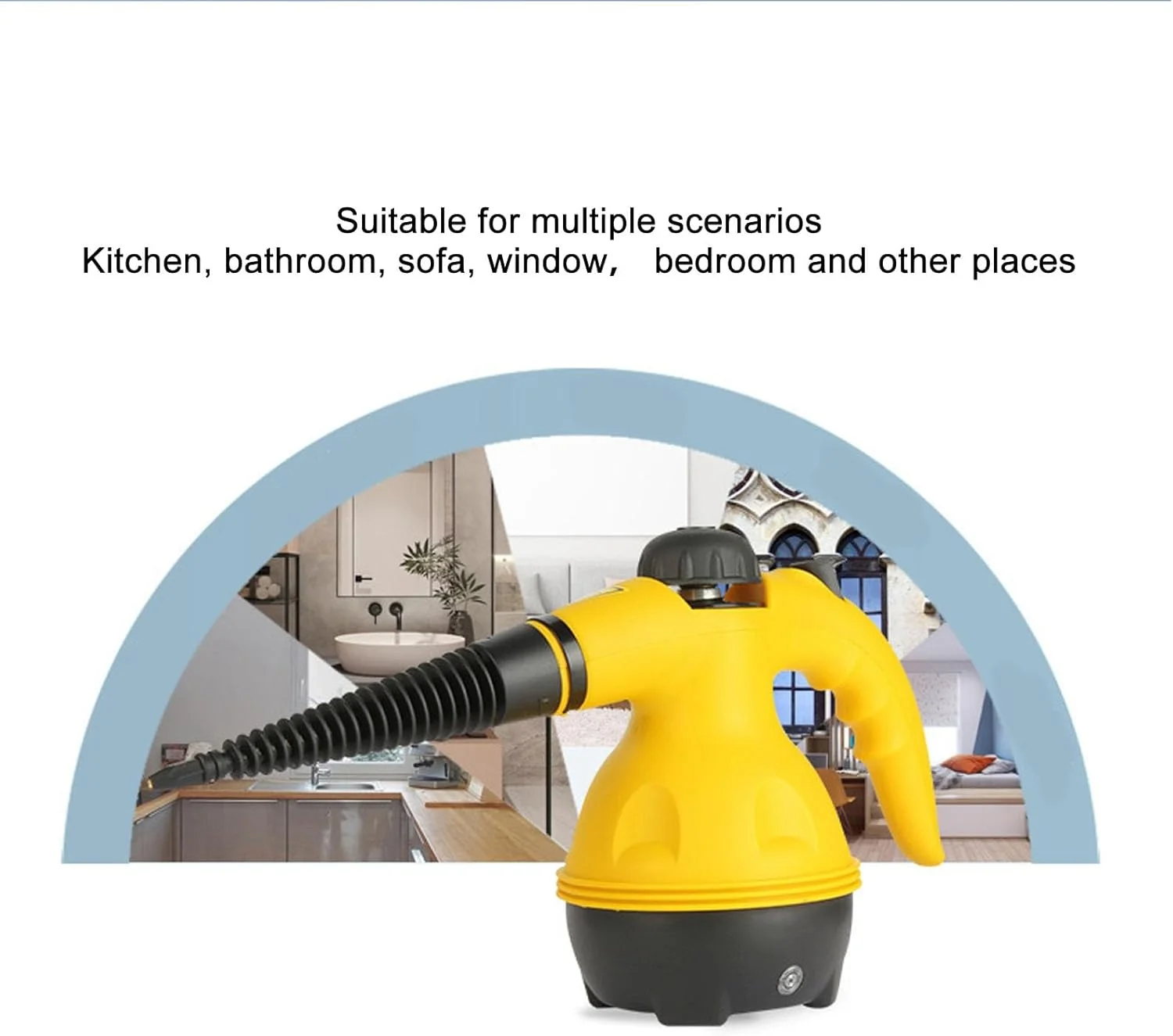 بخارشوی دستی، قابل حمل برای تمیزکاری، برقی فشرده با توان 1000 وات برای تمیزکاری کارآمد، 350 میلی لیتر ضد جوش چند منظوره برای خانه و خودرو بخارشوی دستی، قابل حمل برای تمیزکاری، برقی فشرده با توان 1000 وات برای تمیزکاری کارآمد، 350 میلی لیتر ضد جوش چند منظوره برای خانه و خودرو