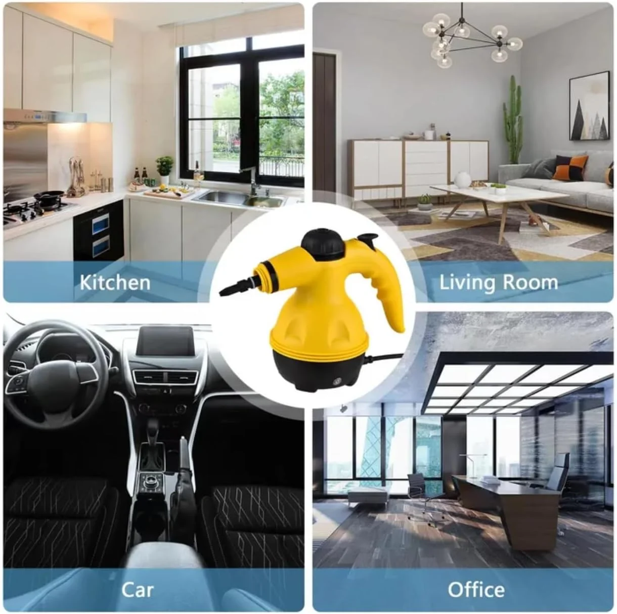 دستگاه بخارشوی چند منظوره دستی، فشار 3.0 بار، دمای بالا 150 درجه سانتیگراد، برای خانه، آشپزخانه، ماشین، دفتر