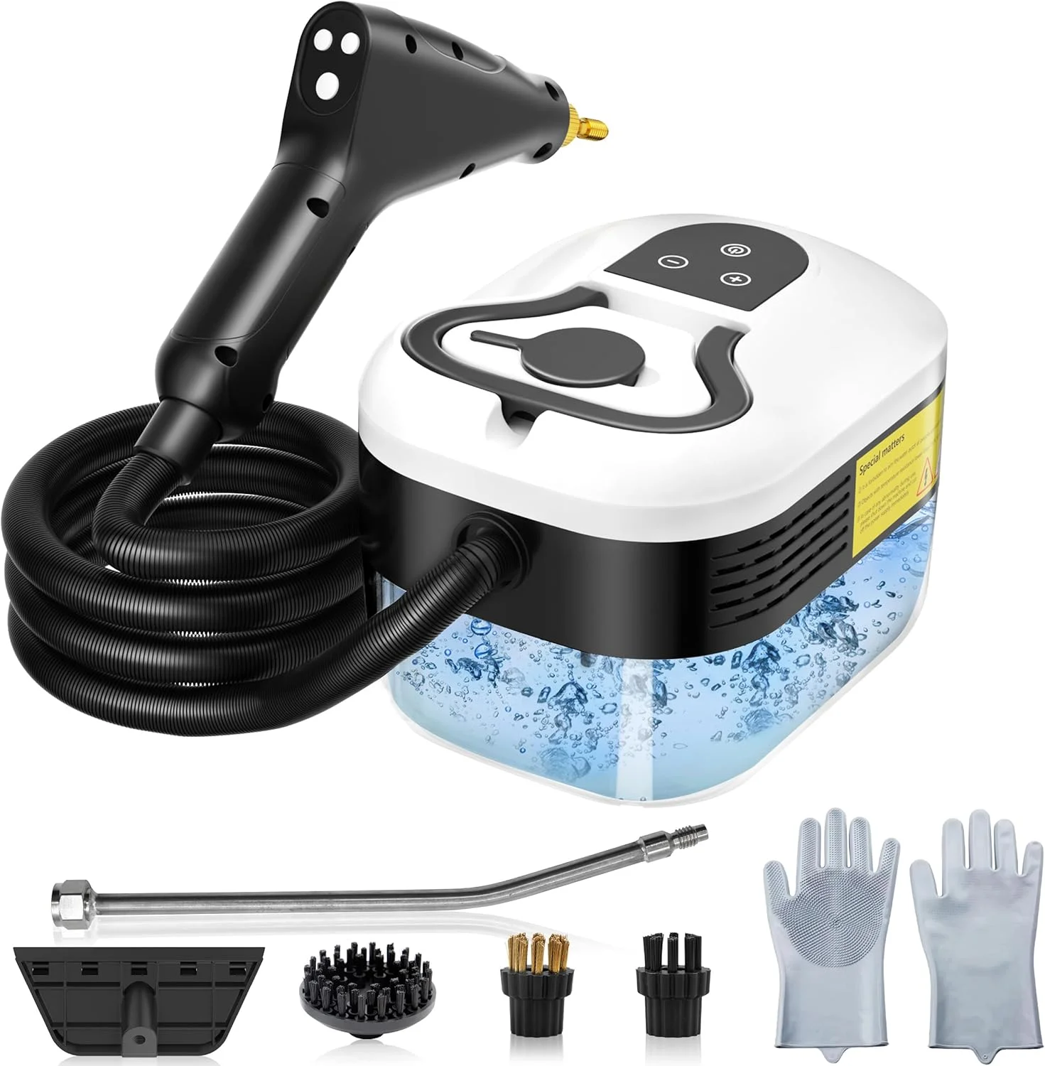 بخارشوی 2500 واتی برای مصارف خانگی، بخارشوی دستی 1.2 لیتری خودرو با 4 برس، بخارشوی پرفشار 6 سرعته برای تمیز کردن تمام سطوح، مناسب برای تمیزکاری دقیق مبلمان آشپزخانه، منزل و خودرو بخارشوی 2500 واتی برای مصارف خانگی، بخارشوی دستی 1.2 لیتری خودرو با 4 برس، بخارشوی پرفشار 6 سرعته برای تمیز کردن تمام سطوح، مناسب برای تمیزکاری دقیق مبلمان آشپزخانه، منزل و خودرو