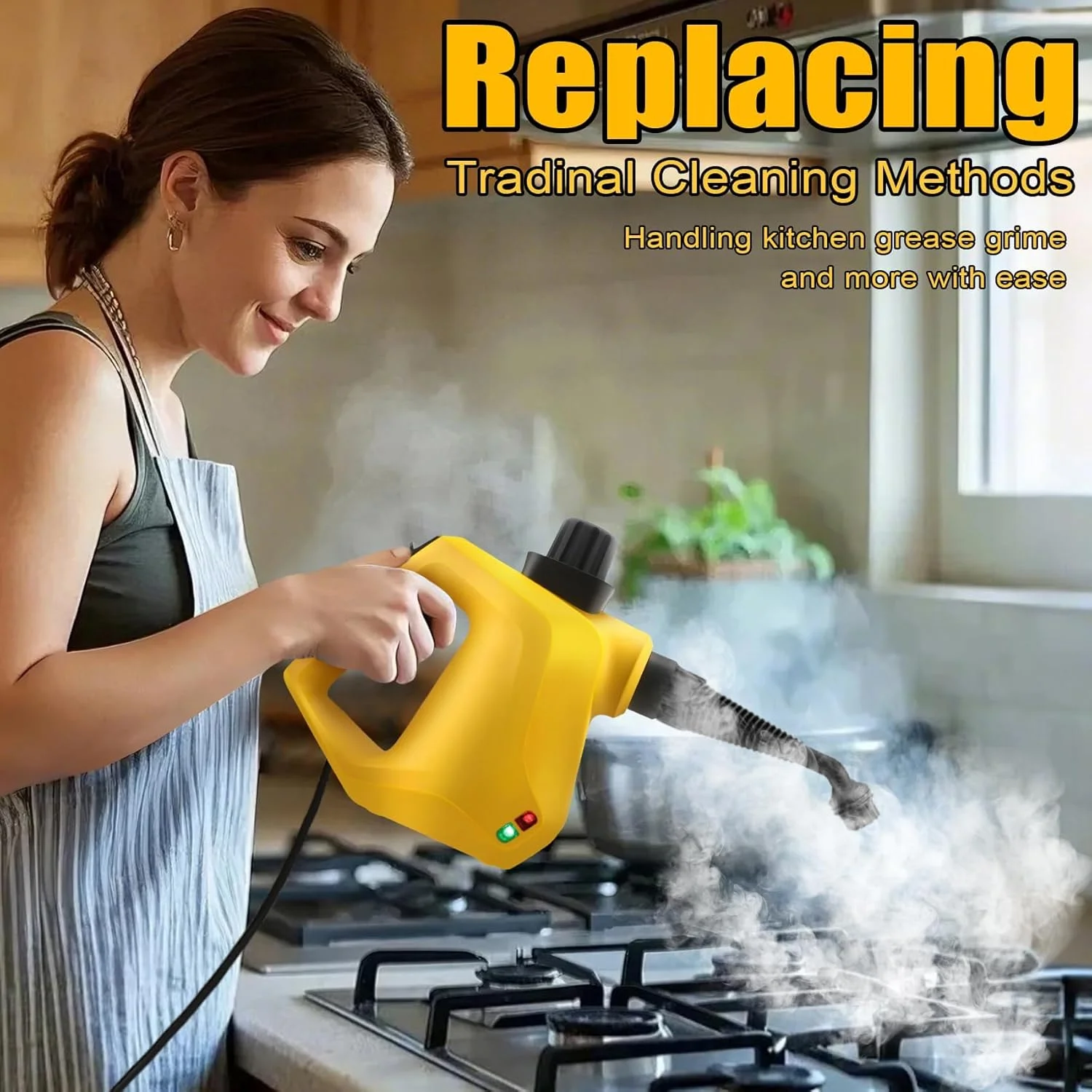 بخارشوی دستی خانگی با 9 لوازم جانبی، سیم برق 3.5 متری، قفل ایمنی، بخارشوی چند منظوره برای کف، خودرو، اثاثه یا لوازم داخلی، درزگیر، مخزن آب 350 میلی لیتری بخارشوی دستی خانگی با 9 لوازم جانبی، سیم برق 3.5 متری، قفل ایمنی، بخارشوی چند منظوره برای کف، خودرو، اثاثه یا لوازم داخلی، درزگیر، مخزن آب 350 میلی لیتری