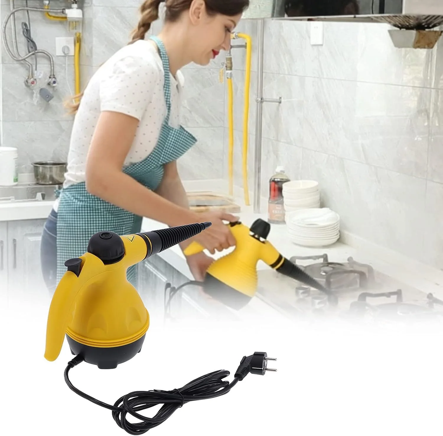 بخارشوی دستی، 1200 وات، ظرفیت 0.35 لیتر، چند منظوره برای خانه و خودرو