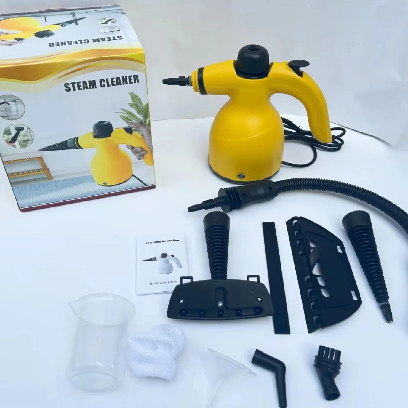 بخارشوی دستی 9 در 1 – بخارشوی پرفشار قابل حمل با گرم شدن سریع 30 ثانیه ای، تمیز کردن عمیق چند سطحی برای آشپزخانه، حمام، اثاثه یا لوازم داخلی و فضای داخلی خودرو – دوشاخه برق 220 ولت بخارشوی دستی 9 در 1 – بخارشوی پرفشار قابل حمل با گرم شدن سریع 30 ثانیه ای، تمیز کردن عمیق چند سطحی برای آشپزخانه، حمام، اثاثه یا لوازم داخلی و فضای داخلی خودرو – دوشاخه برق 220 ولت