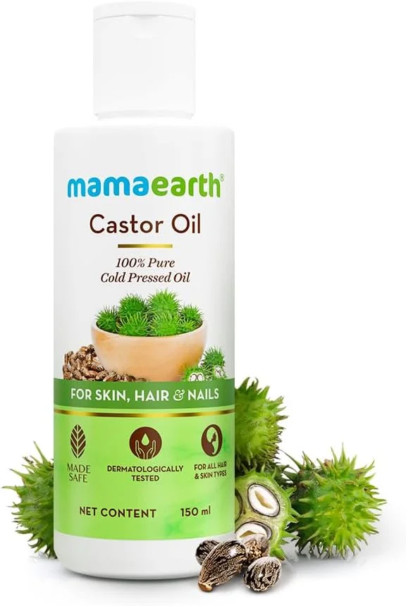 روغن کرچک خالص 100% پرس سرد ماماارت | برای رشد مو، پوست درخشان و ناخن های قوی | آبرسانی پوست، تغذیه پوست سر، تقویت کوتیکول ها، طبیعی و بدون سموم، تست شده توسط متخصص پوست | 150 میلی لیتر