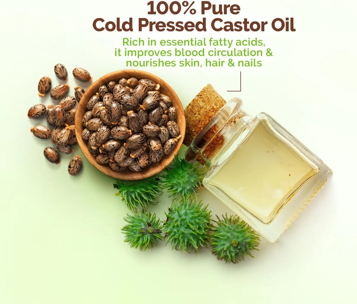 روغن کرچک خالص 100% پرس سرد ماماارت | برای رشد مو، پوست درخشان و ناخن های قوی | آبرسانی پوست، تغذیه پوست سر، تقویت کوتیکول ها، طبیعی و بدون سموم، تست شده توسط متخصص پوست | 150 میلی لیتر