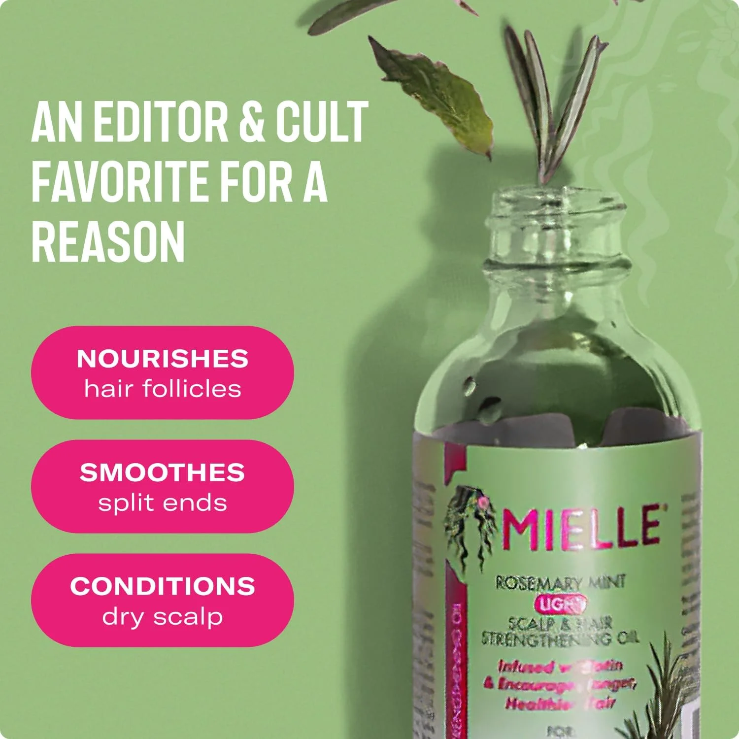 روغن تقویت کننده مو و پوست سر نعنا و رزماری میِل اورگانیکس 59 میلی لیتر