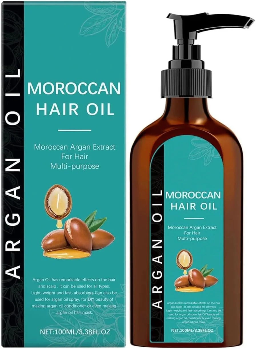 روغن آرگان مراکشی برای مو - درخشش را باز می گرداند، موخوره را ترمیم می کند، با وز شدن مو مبارزه می کند، فرمول عمیقا مرطوب کننده برای موهای ابریشمی و صاف، ایده آل برای حالت دادن و حفظ سلامت روزانه مو