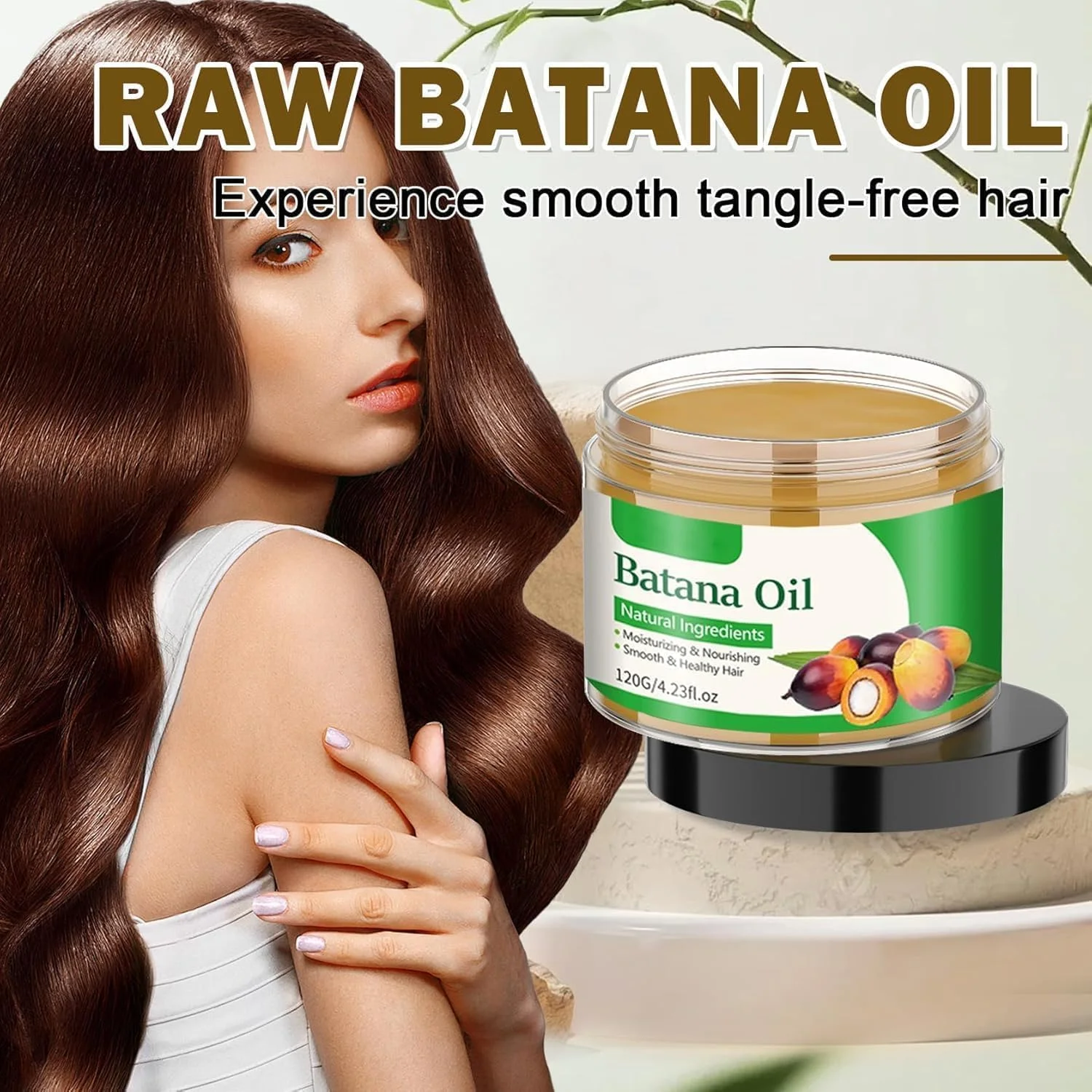روغن باتانا خام ۱۰۰٪ ارگانیک برای ترمیم و رشد مو، فرمول وگان خالص که عمیقا آبرسانی کرده و درخشش را باز می گرداند، راه حل طبیعی مراقبت از مو برای مردان و زنان، درمان مغذی ۱۲۵ میلی لیتری