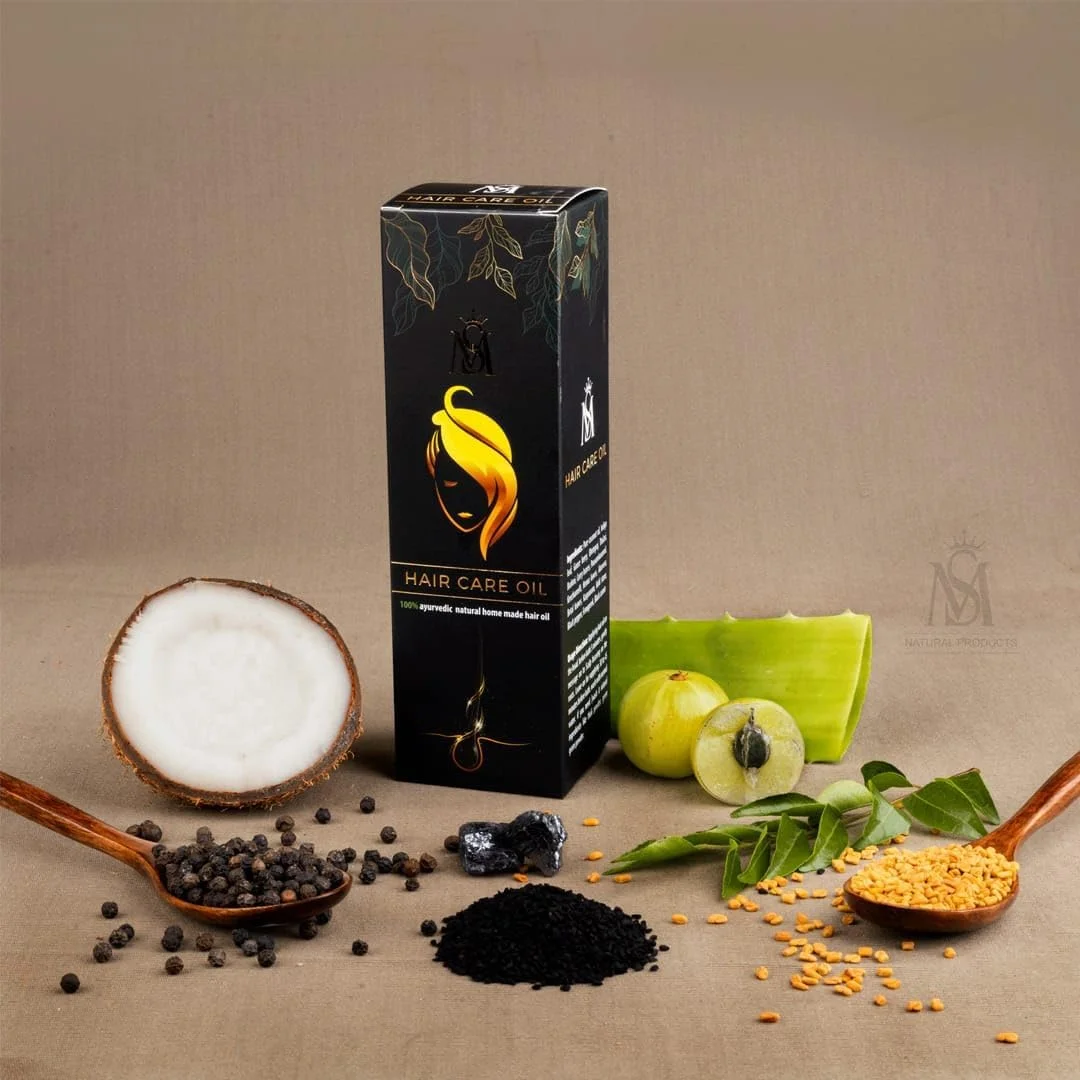 روغن مراقبت از موی طبیعی ام اس 500 میلی لیتر (250 میلی لیتر * 2)، درمان 100% گیاهی برای ریزش مو و شوره سر