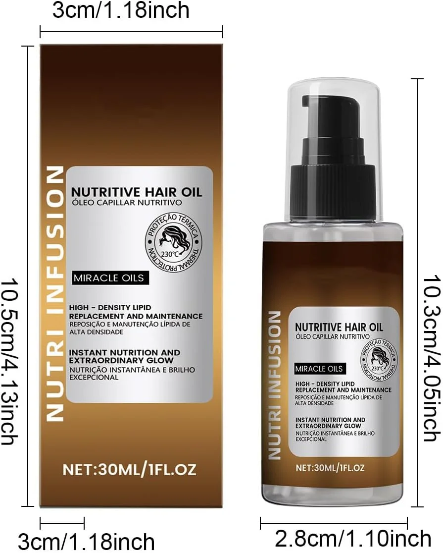 روغن مو برای موهای آسیب دیده - آبرسان، روغن نهایی ضد وز - تغذیه عمیق، محافظت در برابر حرارت و درخشش را فراهم می کند