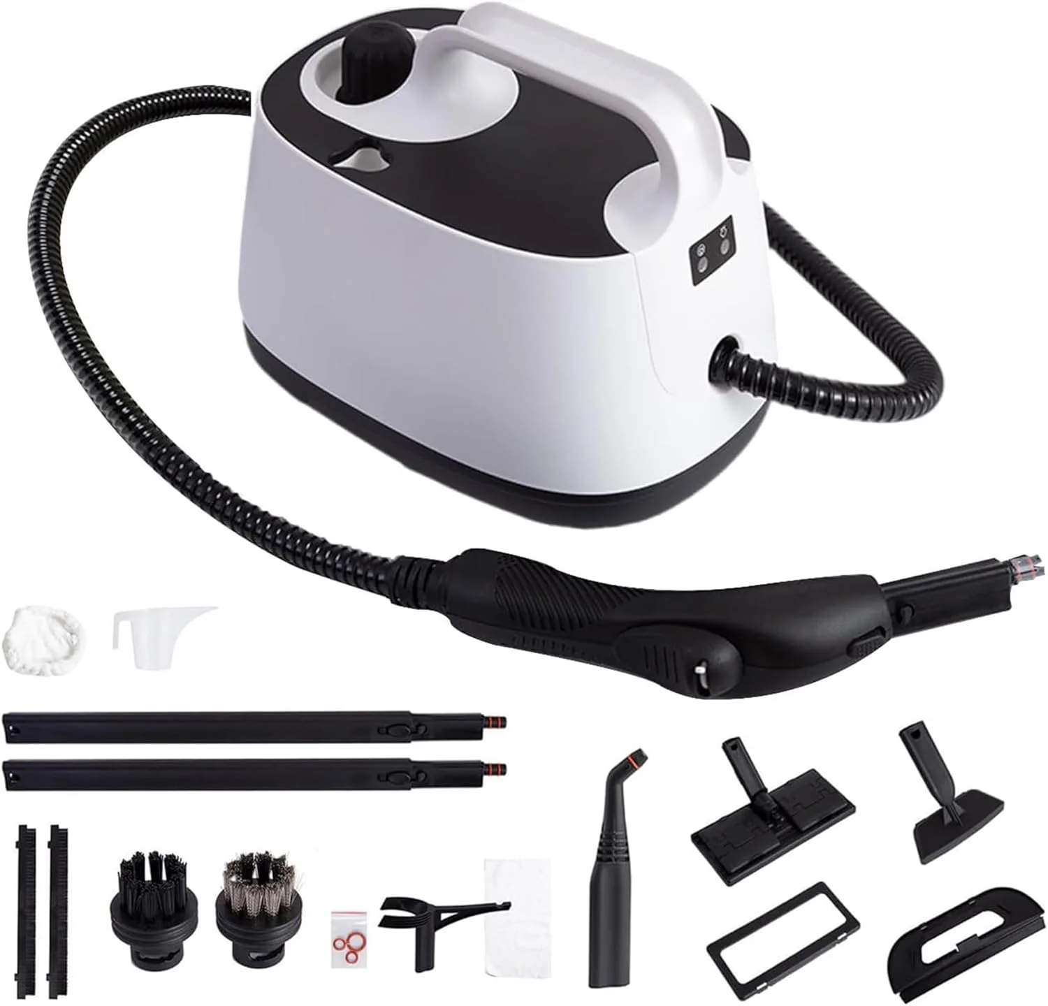 دستگاه تمیز کننده بخار با دمای بالا - تمیز کننده بخار خانگی 2000 وات با مخزن 1.6 لیتری، 50 دقیقه زمان کارکرد، برای چربی آشپزخانه، کف، شیشه، فرش و موارد دیگر دستگاه تمیز کننده بخار با دمای بالا - تمیز کننده بخار خانگی 2000 وات با مخزن 1.6 لیتری، 50 دقیقه زمان کارکرد، برای چربی آشپزخانه، کف، شیشه، فرش و موارد دیگر