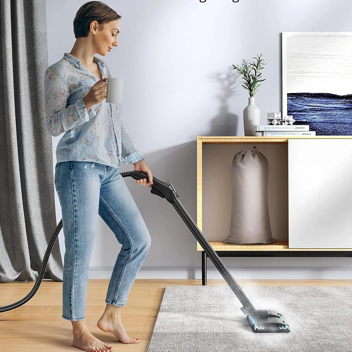 دستگاه تمیز کننده بخار با دمای بالا - تمیز کننده بخار خانگی 2000 وات با مخزن 1.6 لیتری، 50 دقیقه زمان کارکرد، برای چربی آشپزخانه، کف، شیشه، فرش و موارد دیگر دستگاه تمیز کننده بخار با دمای بالا - تمیز کننده بخار خانگی 2000 وات با مخزن 1.6 لیتری، 50 دقیقه زمان کارکرد، برای چربی آشپزخانه، کف، شیشه، فرش و موارد دیگر