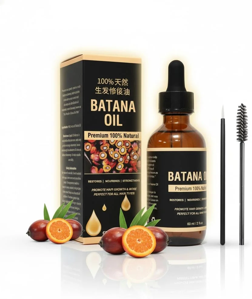 روغن باتانا برای رشد مو، روغن باتانای خالص و طبیعی از هندوراس، افزایش درخشندگی و تغذیه پوست و مو، روغن باتانای ارگانیک خام، ترمیم موهای آسیب دیده، 60 میلی لیتر