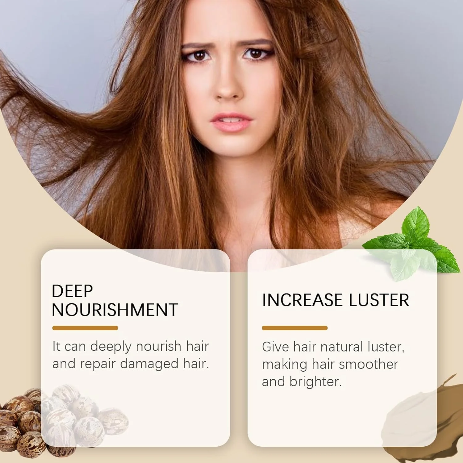 روغن باتانا نرم کننده طبیعی مو، ترمیم کننده موهای آسیب دیده، افزایش ضخامت مو برای آقایان و بانوان، 120 گرم