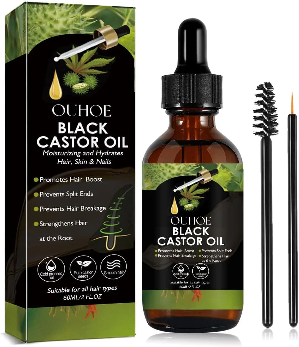 مخلوط روغن باتانا و کرچک برای رشد مو، روغن درمان موی طبیعی و ارگانیک برای تقویت ریشه، افزایش ضخامت مو، ترمیم موهای آسیب دیده، ایده آل برای استفاده روزانه و تغذیه پوست سر