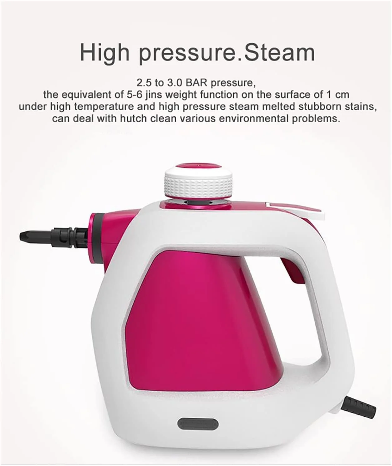 دستگاه بخار شوی چند منظوره 900 وات با فشار و دمای بالا به همراه متعلقات دستگاه بخار شوی چند منظوره 900 وات با فشار و دمای بالا به همراه متعلقات