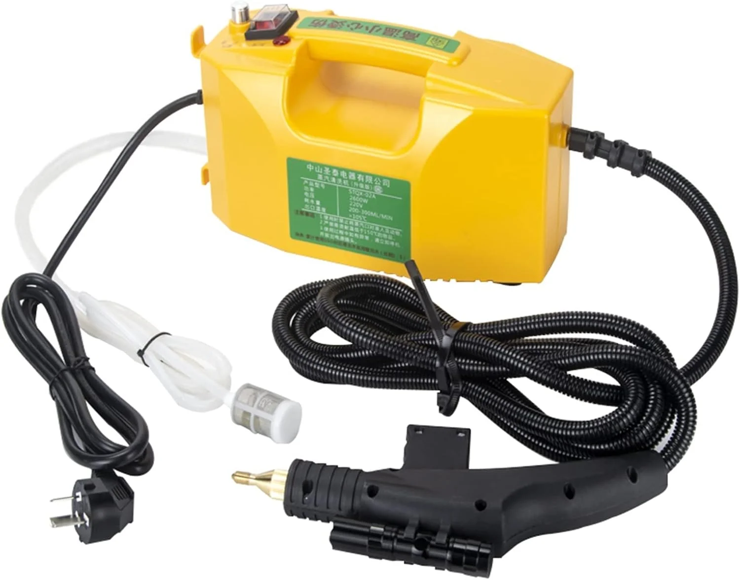 دستگاه بخارشوی برقی JIKWME، توان 2600 وات / 3000 وات، مناسب برای تمیز کردن مبلمان (2600 وات) دستگاه بخارشوی برقی JIKWME، توان 2600 وات / 3000 وات، مناسب برای تمیز کردن مبلمان (2600 وات)