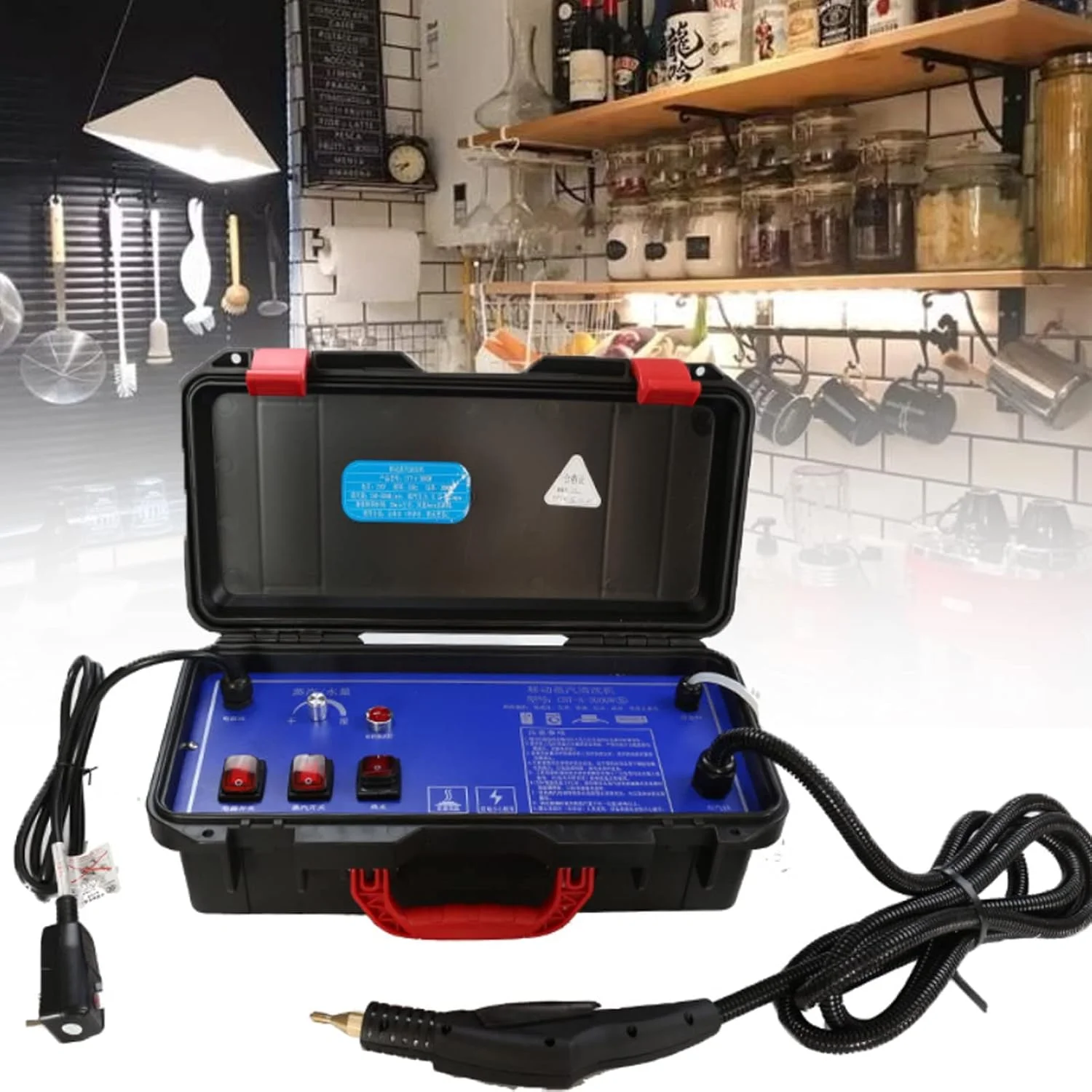 دستگاه بخارشوی فشار قوی، دستگاه تمیز کننده بخار با دمای بالا، بخارشوی چند منظوره و سنگین برای هود، خودرو، مصارف خانگی، 220 ولت #3000 وات (220 ولت #3000 وات) دستگاه بخارشوی فشار قوی، دستگاه تمیز کننده بخار با دمای بالا، بخارشوی چند منظوره و سنگین برای هود، خودرو، مصارف خانگی، 220 ولت #3000 وات (220 ولت #3000 وات)