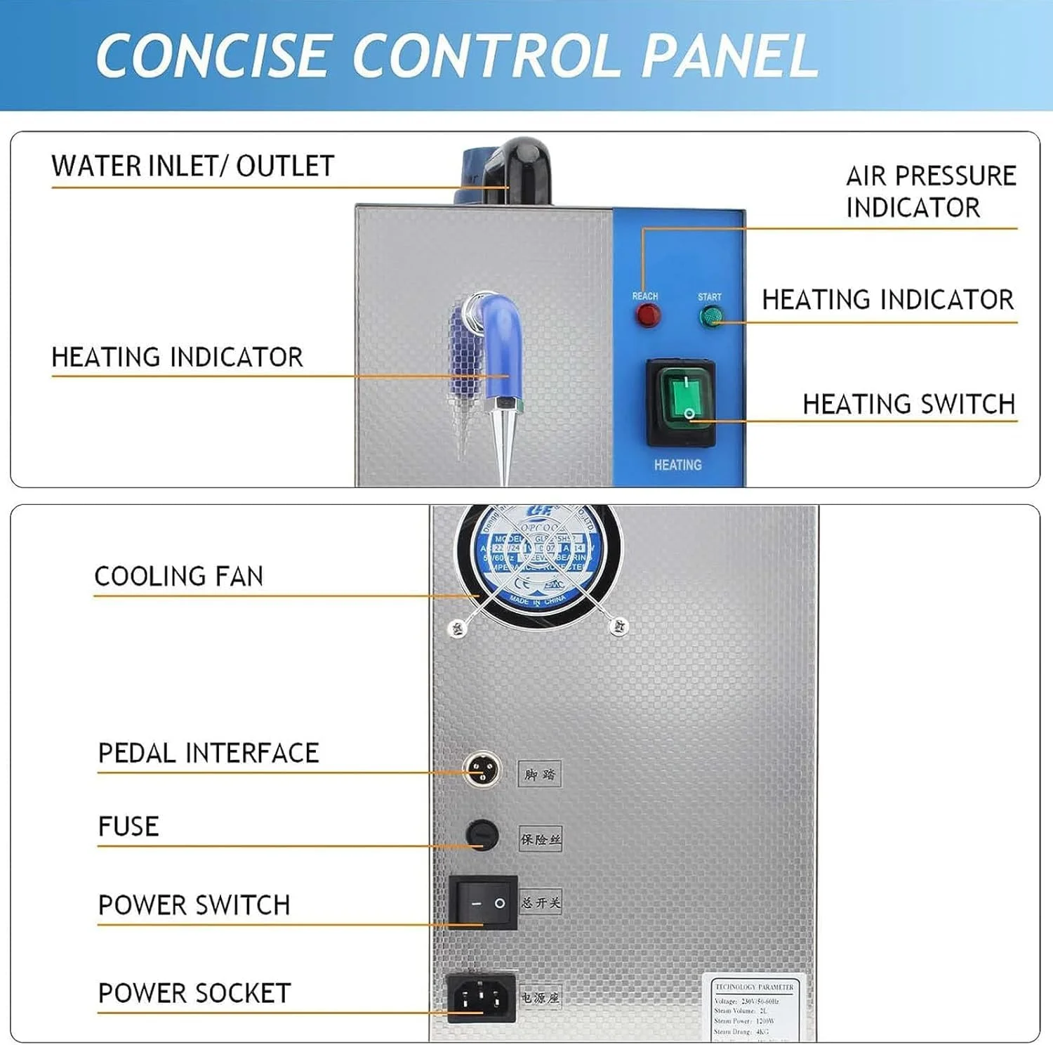 دستگاه بخارشوی حرفه ای جواهرات JUMEIYP، واشر 2 لیتری، دستگاه بخار طلا و نقره 1300 واتی، تجهیزات زرگری دستگاه بخارشوی حرفه ای جواهرات JUMEIYP، واشر 2 لیتری، دستگاه بخار طلا و نقره 1300 واتی، تجهیزات زرگری