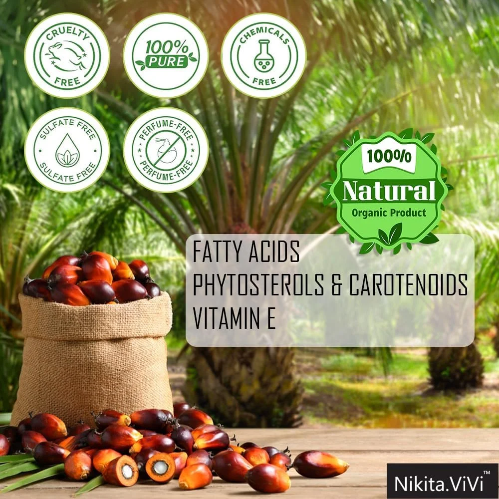 روغن باتانا نیکتا ویوی برای رشد مو 60 میلی لیتر، روغن باتانای طبیعی 100% خالص ارگانیک برای پوست، مو، مژه و ابرو، روغن باتانای خام برای ترمیم موهای آسیب دیده، تغذیه پوست سر و رشد مو