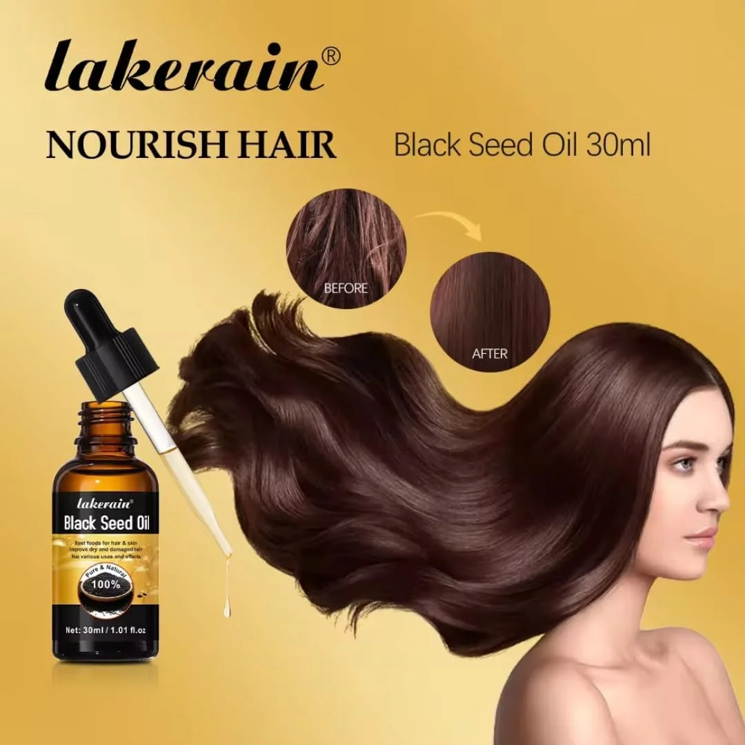 روغن دانه سیاه نیکیتا ویوی (30 میلی لیتر) | روغن دانه سیاه ارگانیک 100% خالص و طبیعی برای رشد مو و مراقبت از پوست | مرطوب کننده مو و پوست | ترمیم موهای خشک و آسیب دیده | تقویت کننده مو