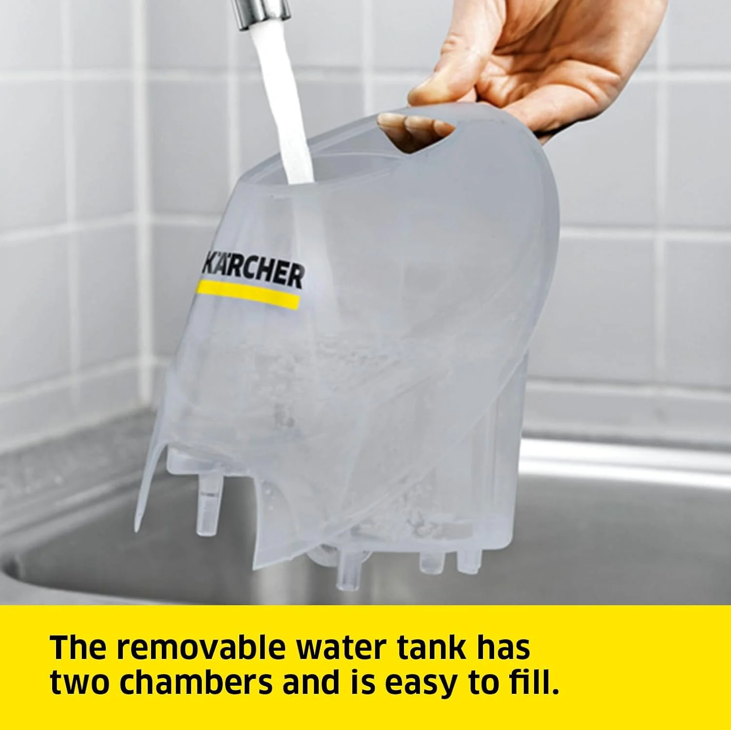 بخارشوی کارچر SC 4 EasyFix - دستگاه تمیز کننده بخار 2000 وات با مخزن پر کردن مداوم برای تمیز کردن عمیق خانه و کف