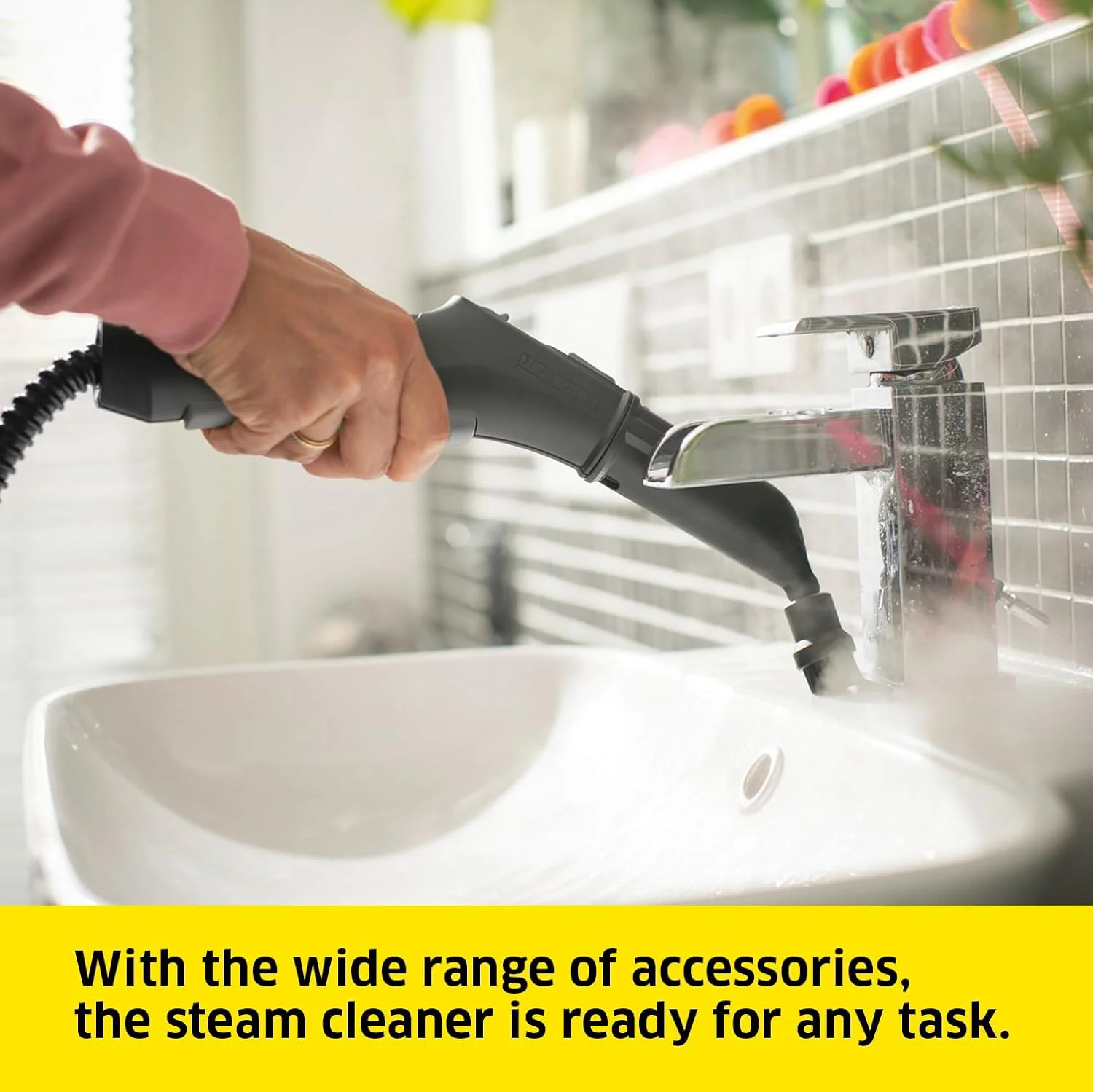 بخارشوی کارچر SC 4 EasyFix - دستگاه تمیز کننده بخار 2000 وات با مخزن پر کردن مداوم برای تمیز کردن عمیق خانه و کف