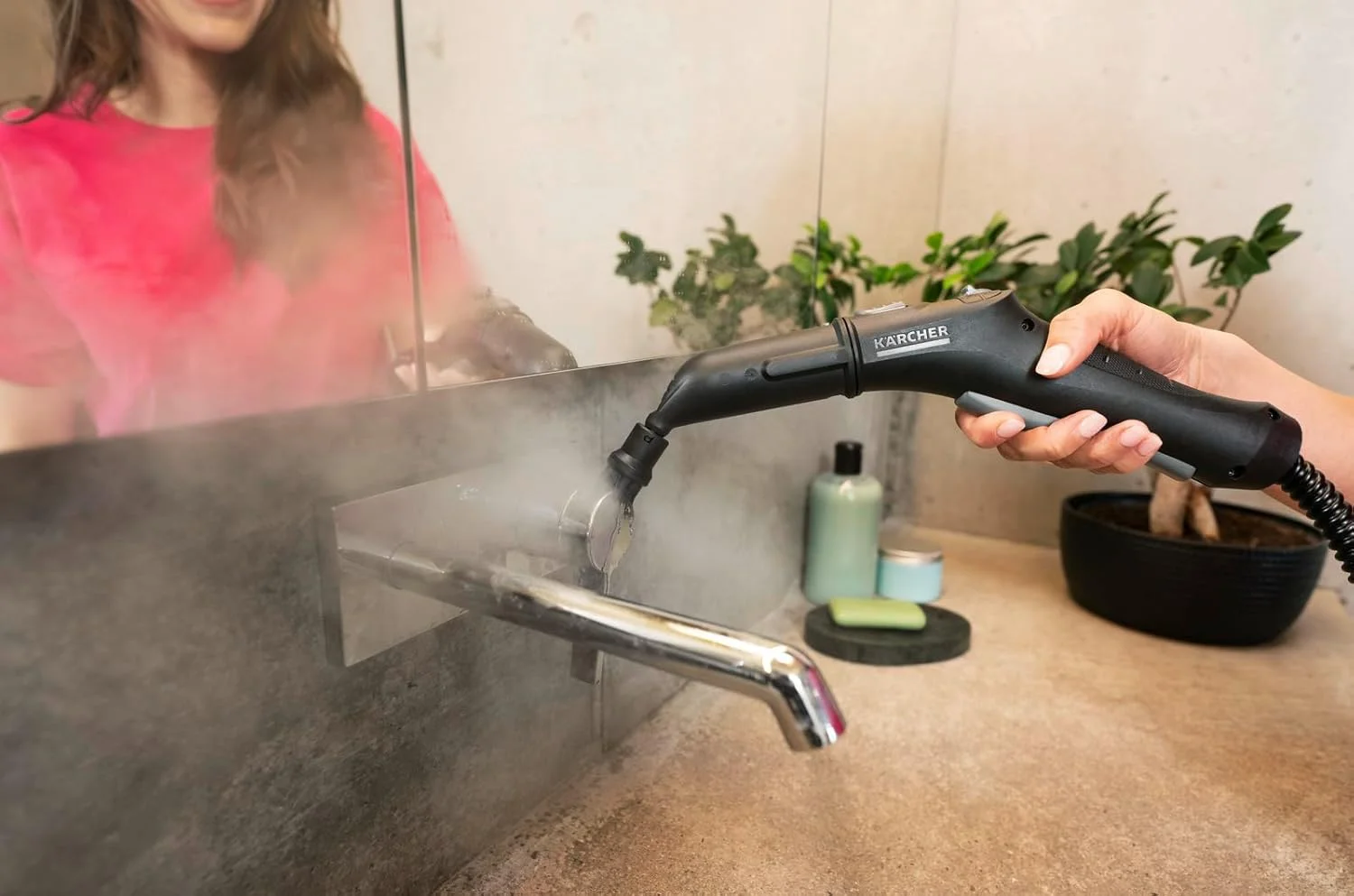 Karcher SC 2 EasyFix Steam Cleaner, Steam Pressure: 3.2 Bar, Heating Time: 6.5 Min., Power: 1,500 W, Surface Power: 75 m², Tank: 1 L, with EasyFix Floor Cleaning Kit, Nozzles and Microfibre Cover, Karcher SC 2 EasyFix Steam Cleaner, Steam Pressure: 3.2 Bar, Heating Time: 6.5 Min., Power: 1,500 W, Surface Power: 75 m², Tank: 1 L, with EasyFix Floor Cleaning Kit, Nozzles and Microfibre Cover,