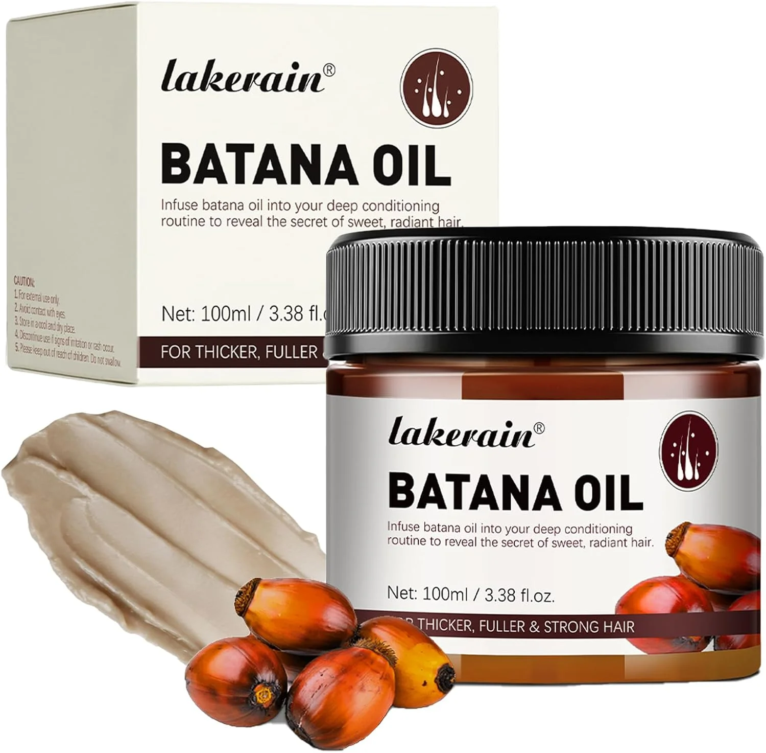 روغن باتانا خام برای مو، روغن باتانا ۱۰۰٪ خالص برای رشد مو، روغن باتانا ارگانیک طبیعی و پرس سرد، جلوگیری از ریزش مو و افزایش تراکم مو در مردان و زنان