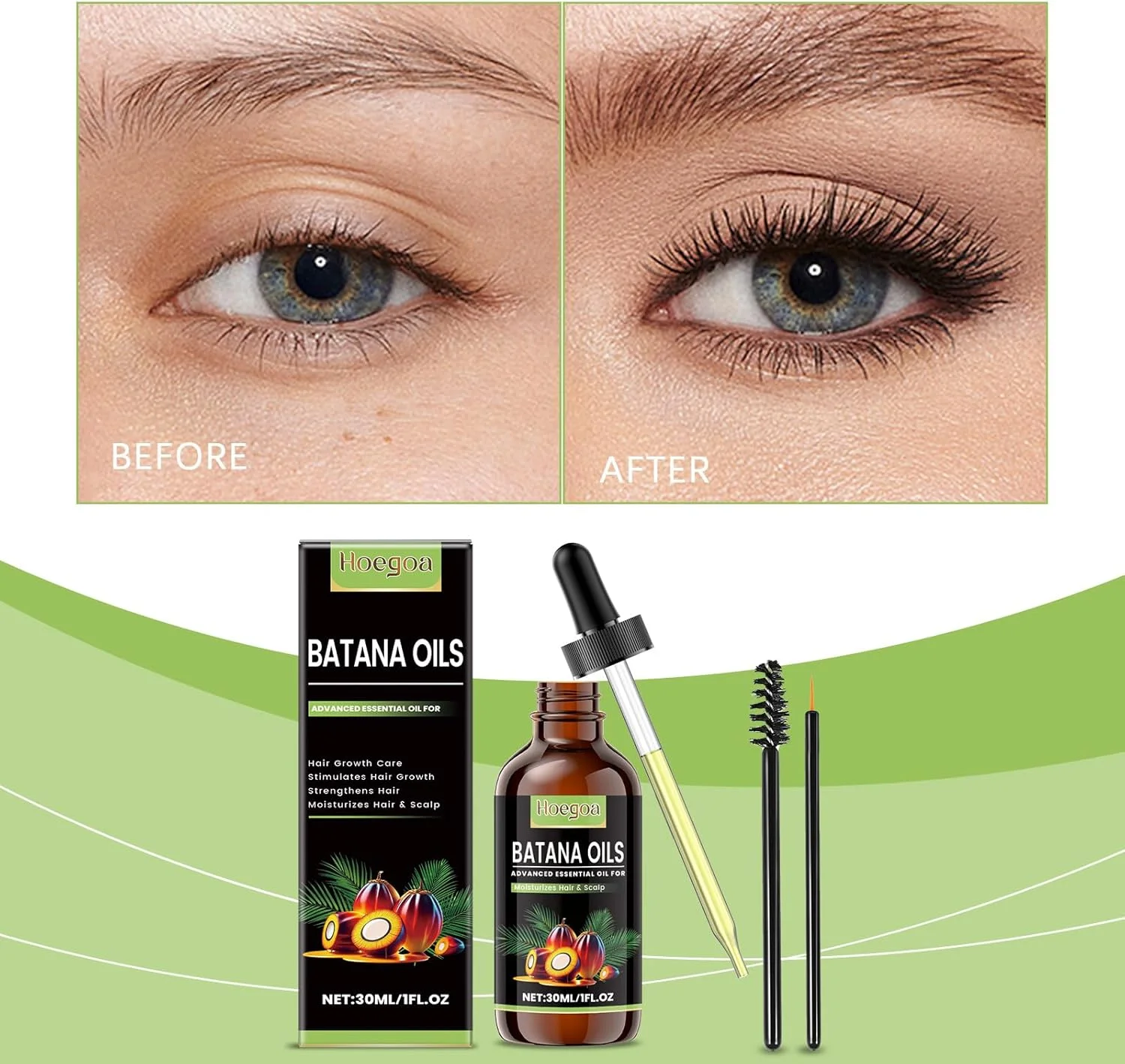 Pure Batana Oil for Hair Growth 100% Organic Formula Deeply Repairs Damaged Hair Boosts Growth Adds Rich Moisture Restores Shine Ideal as Natural Conditioner for Stronger Thicker Hair