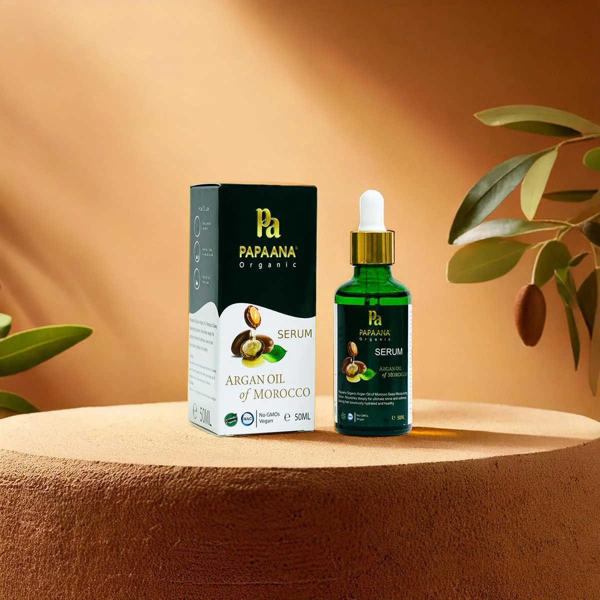 سرم مو روغن آرگان، 50 میلی لیتر، درمان مرطوب کننده عمیق برای موهای خشک و آسیب دیده