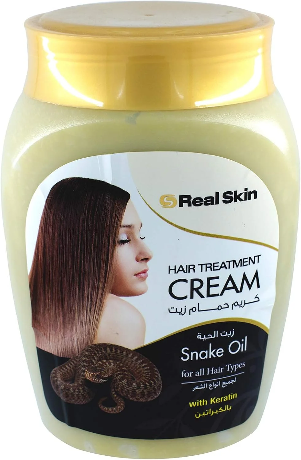 کرم درمان مو حاوی روغن مار پوست واقعی، ۱۰۰۰ میلی لیتر