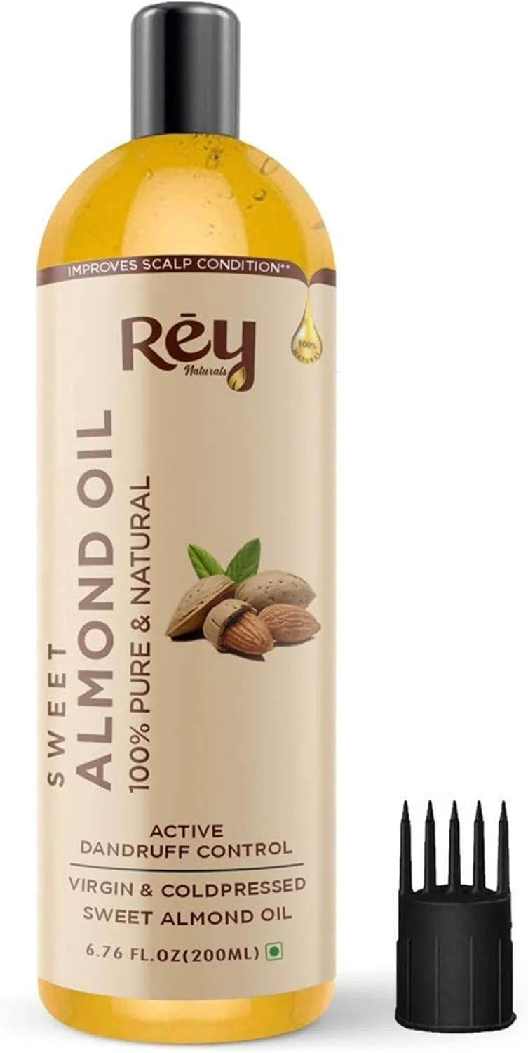 روغن بادام شیرین خالص و طبیعی ری نچرالز - بکر و پرس سرد - برای مو و پوست - 200 میلی لیتر
