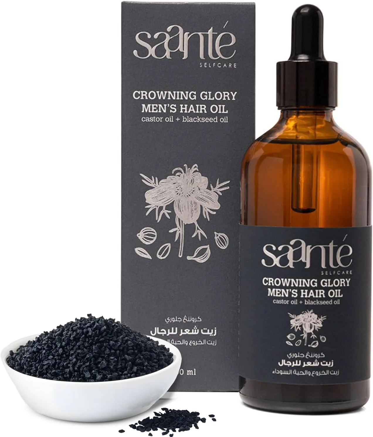 روغن موی مردانه کرونینگ گلوری ۱۰۰ میلی لیتر - روغن دانه کدو تنبل برای ریزش مو - سم زدایی پوست سر - تقویت رشد موهای قوی تر