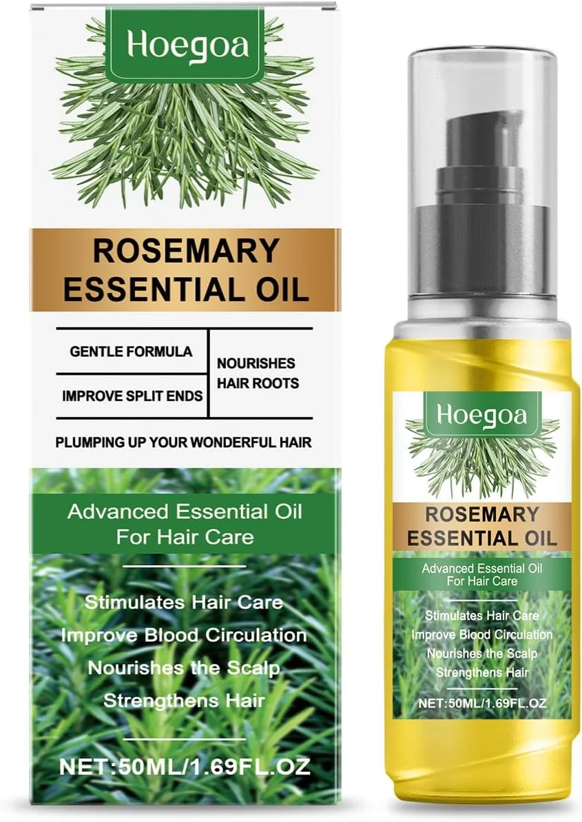 روغن رزماری برای رشد مو، ارگانیک، مجموعه 1 عددی. محرک پوست سر، افزایش گردش خون، تقویت کننده مو، مقابله با ریزش و خارش، تسکین دهنده خشکی و مغذی برای موهای قوی تر و درخشان تر