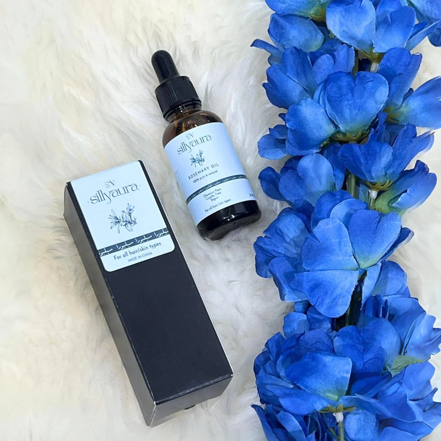 روغن رزماری سیلیورا برای رشد مو، روغن موی خالص و طبیعی با گرید درمانی برای تغذیه پوست سر و کنترل ریزش مو - 30 میلی لیتر