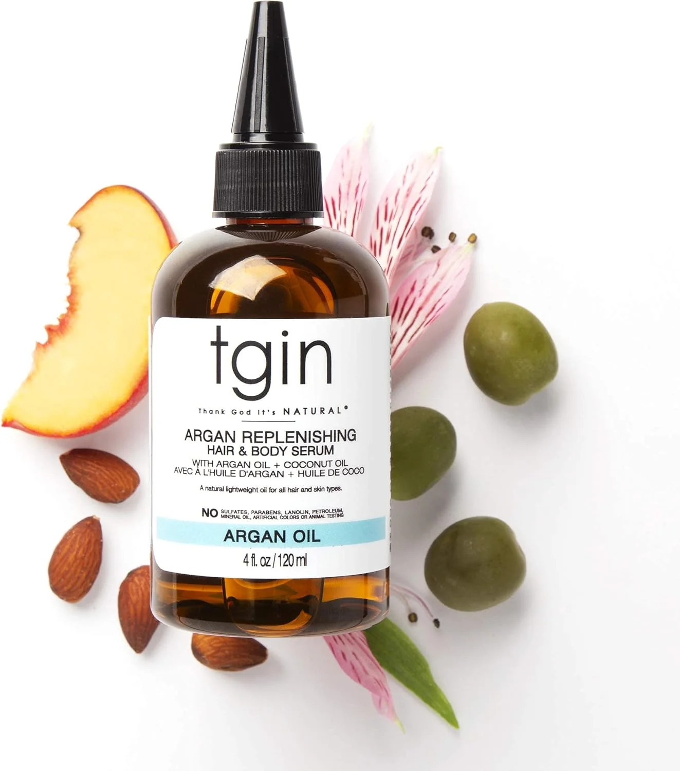 سرم مو و بدن آرگان تی جی آی ان، غنی شده برای مو، 118 میلی لیتر سرم مو و بدن آرگان تی جی آی ان، غنی شده برای مو، 118 میلی لیتر