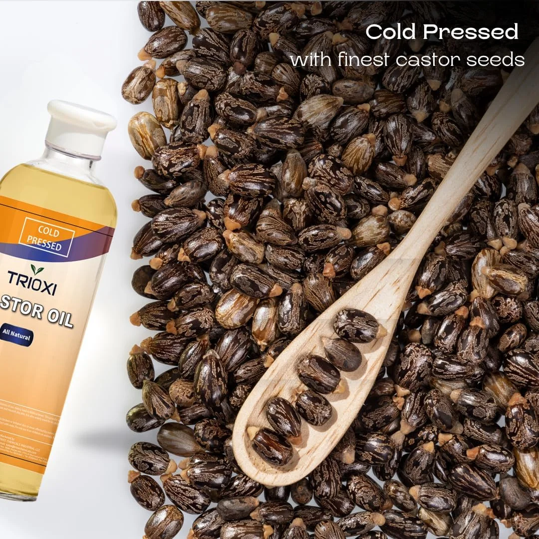 روغن کرچک پرس سرد تریوکسی 500 میلی لیتر – 100% خالص و طبیعی | ایده آل برای پوست، مو و سلامتی