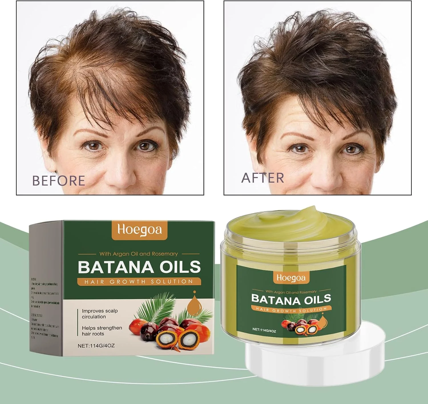 روغن باتانا خام برای رشد مو، درمان رشد موهای آسیب دیده را ترمیم می کند، ریزش مو را متوقف می کند، تارهای مو را ضخیم می کند، عمیقا حالت می دهد و همراه با کلاه دوش برای افزایش نفوذ مو است.