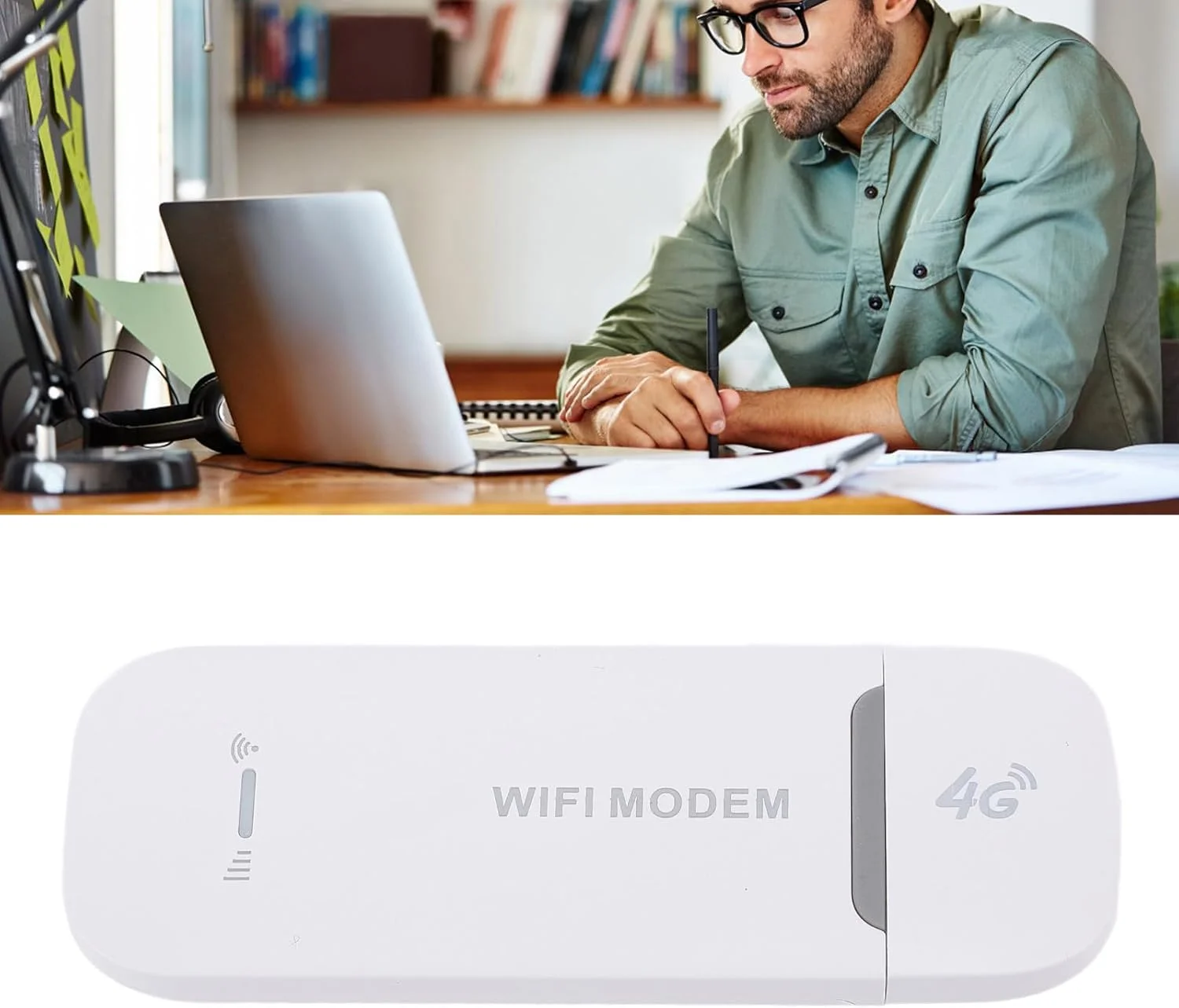Cryfokt WiFi Modem, 150Mbps High Speed 8 Connected Devices USB Powered Portable WiFi Hotspot for Travel (White)