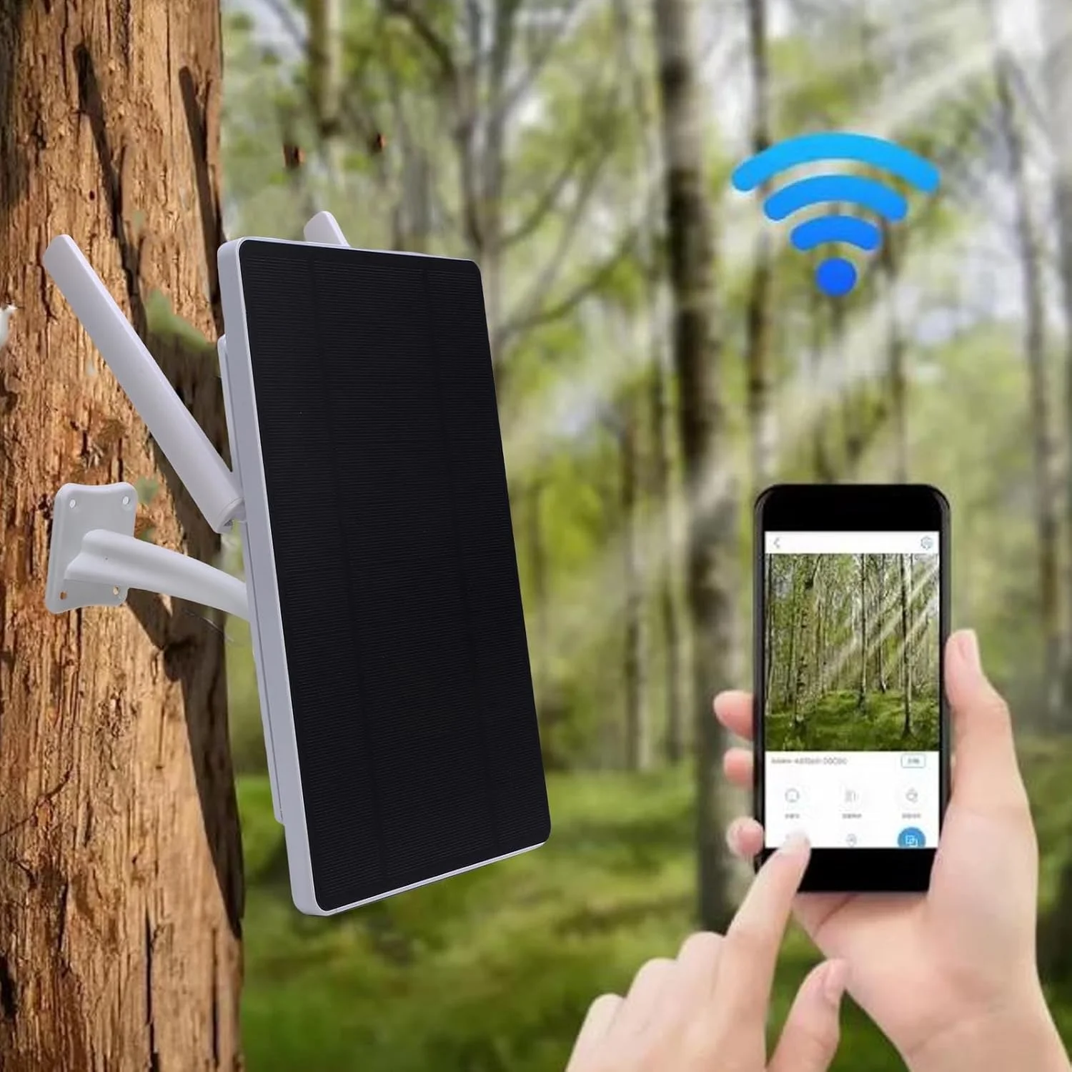 مودم روتر 4G LTE با انرژی خورشیدی 10 واتی، تقویت کننده سیگنال توسعه دهنده وای فای در فضای باز، ضد آب IP66 با عمر طولانی 4G (ایالات متحده)