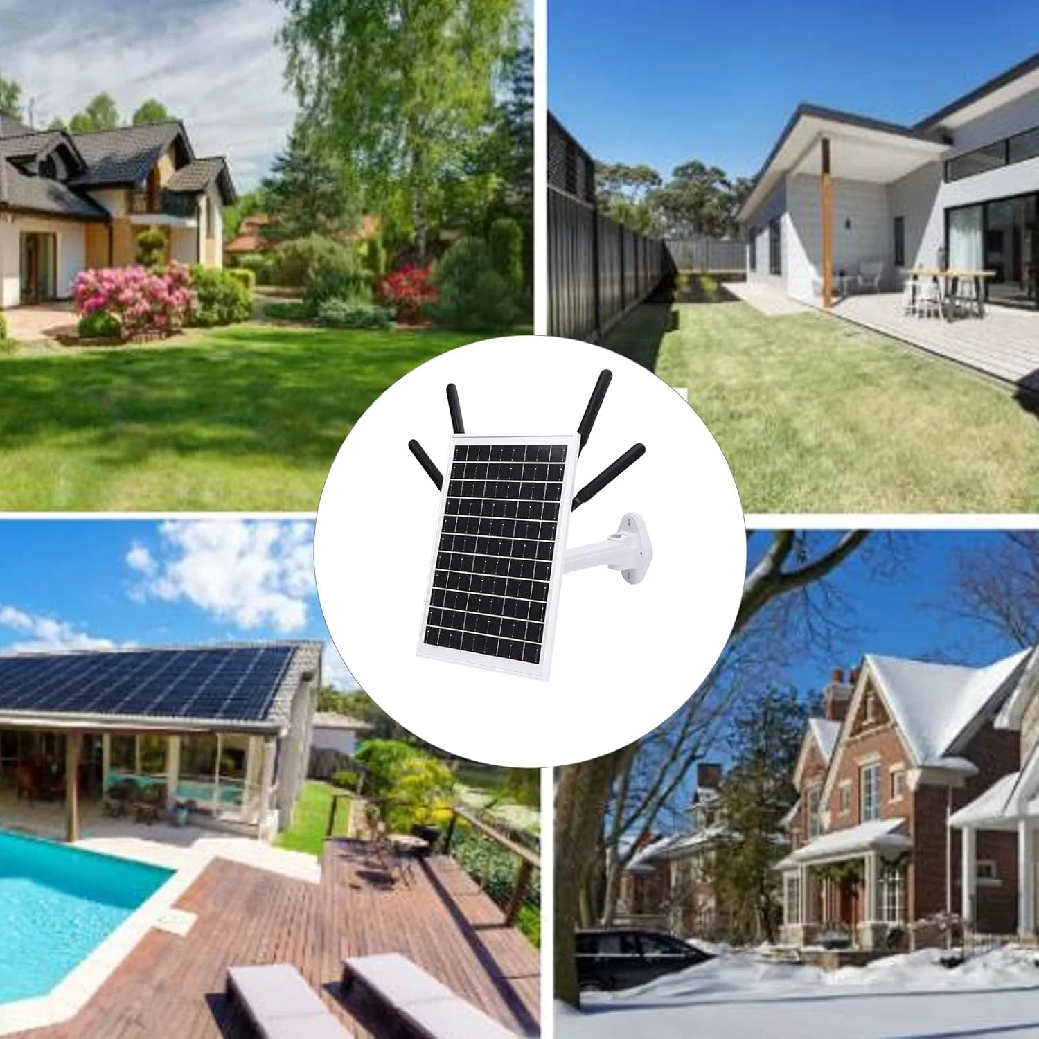 تقویت کننده سیگنال وای فای خورشیدی XUMIUZIY، مودم روتر 4G LTE خورشیدی 300 مگابیت بر ثانیه با باتری 18000 میلی آمپر ساعت برای کمپینگ و خودروهای تفریحی (آنتن های مشکی) تقویت کننده سیگنال وای فای خورشیدی XUMIUZIY، مودم روتر 4G LTE خورشیدی 300 مگابیت بر ثانیه با باتری 18000 میلی آمپر ساعت برای کمپینگ و خودروهای تفریحی (آنتن های مشکی)