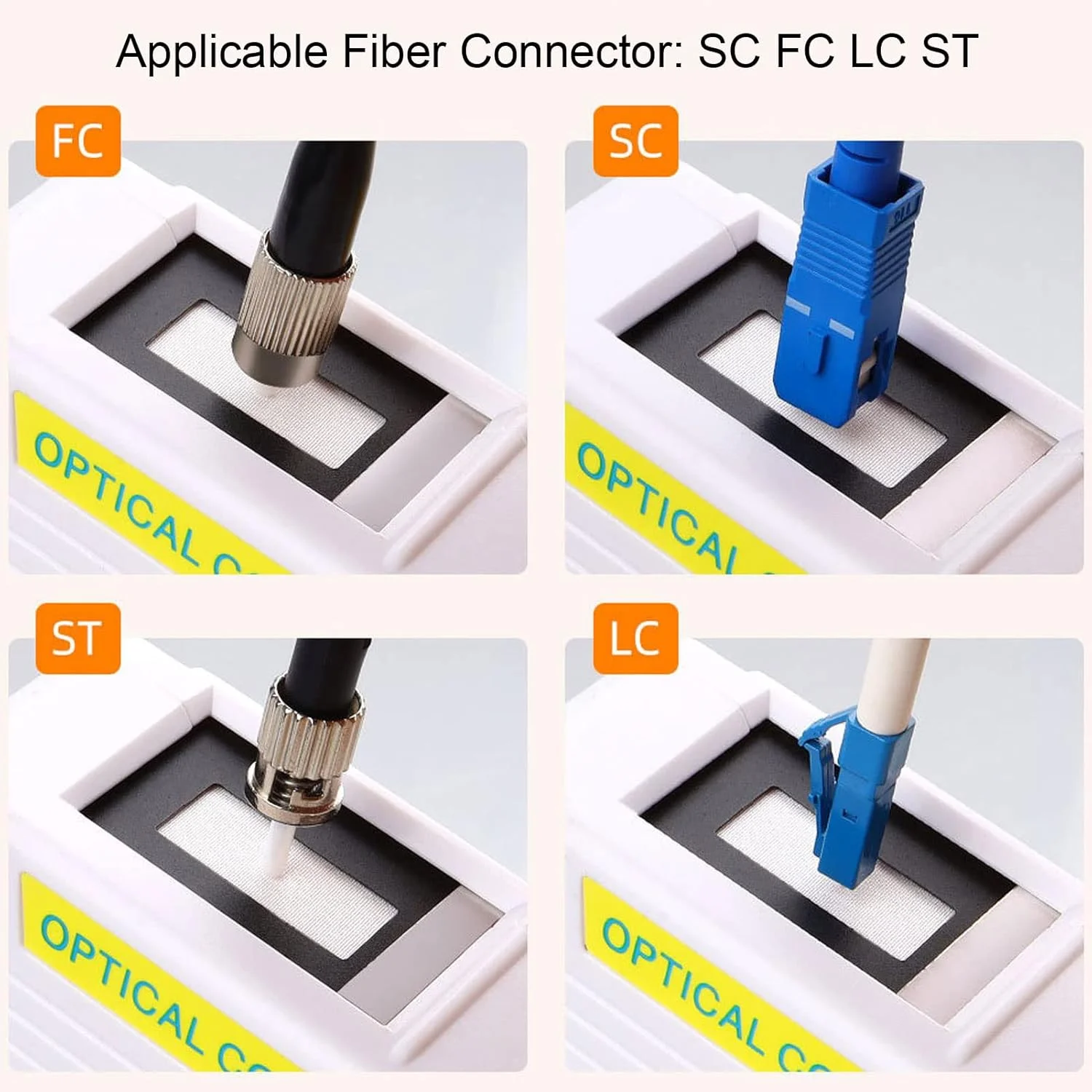 جعبه تمیز کننده فیبر نوری، جعبه تمیز کننده کانکتور فیبر نوری SC FC LC نوار کاست ضد استاتیک محفظه تمیز کننده فیبر نوری برای LC، SC، FC، ST جعبه تمیز کننده فیبر نوری، جعبه تمیز کننده کانکتور فیبر نوری SC FC LC نوار کاست ضد استاتیک محفظه تمیز کننده فیبر نوری برای LC، SC، FC، ST