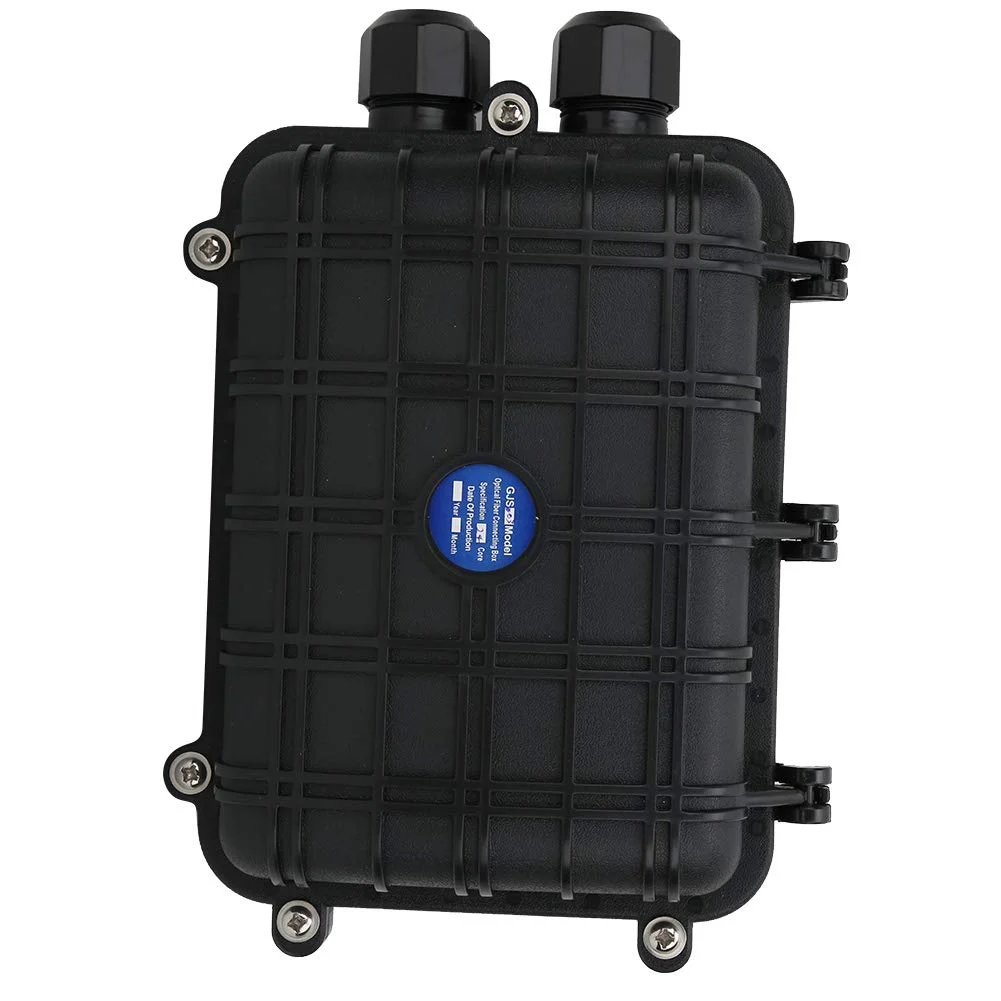 جعبه اتصال کابل فیبر نوری 1 ورودی 1 خروجی، محفظه اتصال فیبر نوری ضد آب IP68 افقی (96 هسته)