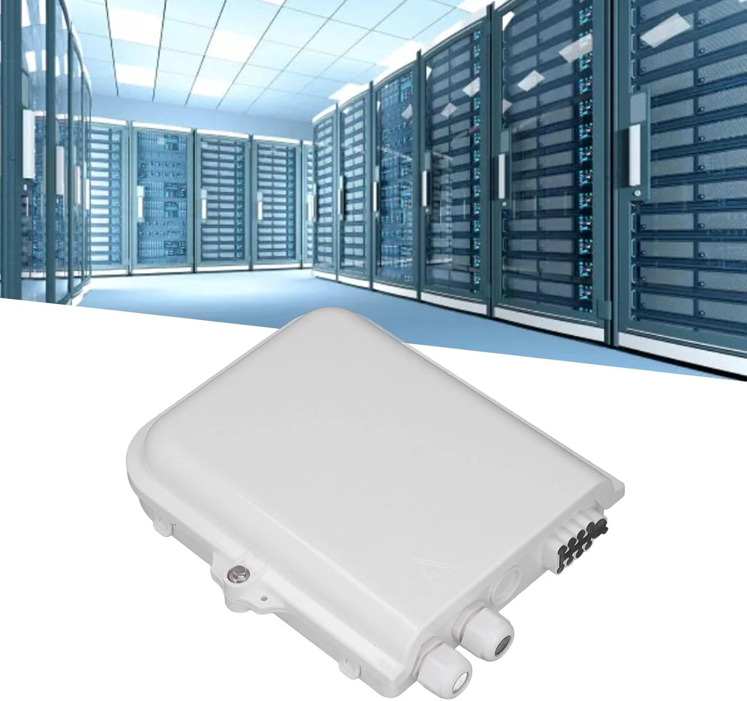 جعبه توزیع فیبر نوری ABS نصب شده روی دیوار Cryfokt با فضای کافی برای ذخیره سازی فیبر برای استفاده در داخل و خارج از منزل