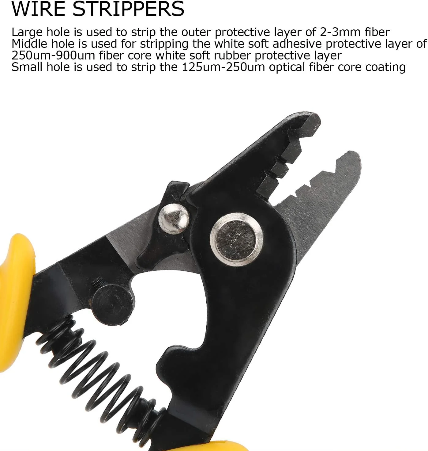 انبر سیم لخت کن فیبر نوری DEWIN CFS‑3 با سختی بالا، 3 سوراخ برای تعمیر جعبه تقسیم مدار الکتریکی انبر سیم لخت کن فیبر نوری DEWIN CFS‑3 با سختی بالا، 3 سوراخ برای تعمیر جعبه تقسیم مدار الکتریکی