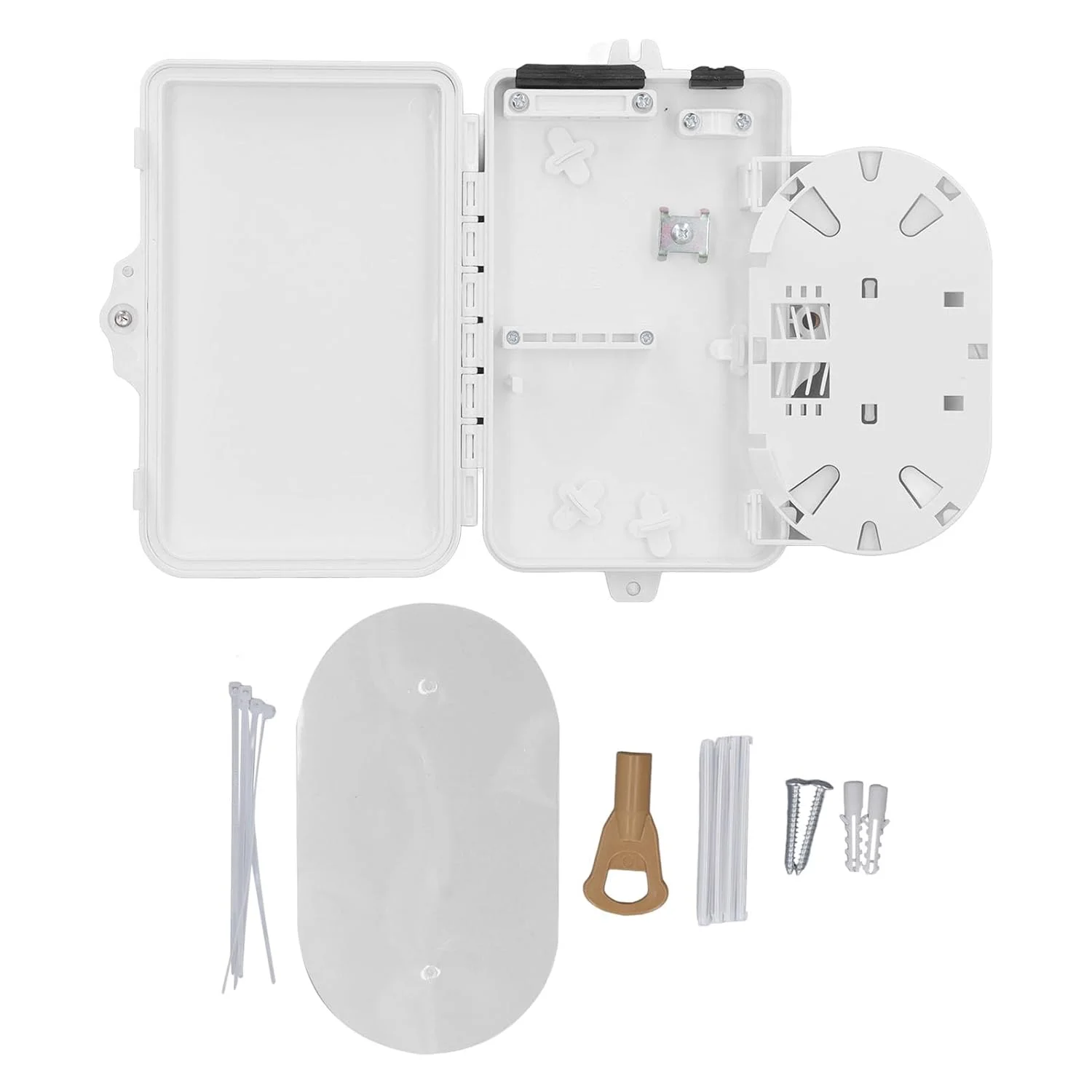 جعبه توزیع فیبر نوری IP65، جعبه ترمینال فیبر نوری، قابل نصب روی دیوار، مناسب برای فضای داخلی و خارجی، ساخته شده از مواد ABS